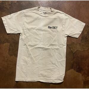 NEW Re:SET Concert Series 2023 Tour T-Shirt - Cream/Natural, Men’s Small